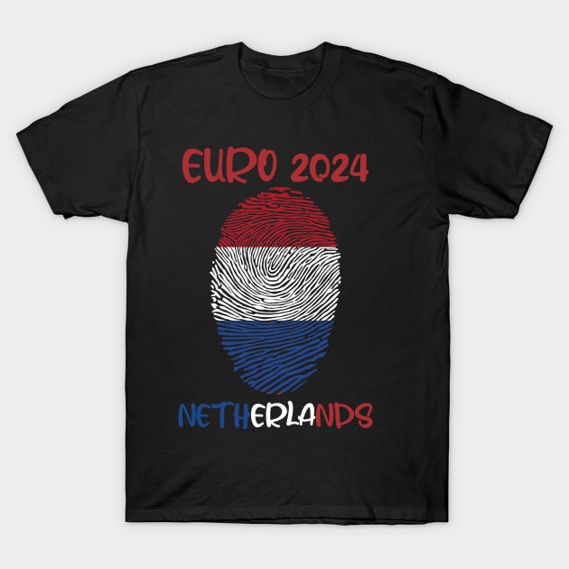 Netherlands Euro 2024 T-Shirt by Lotemalole